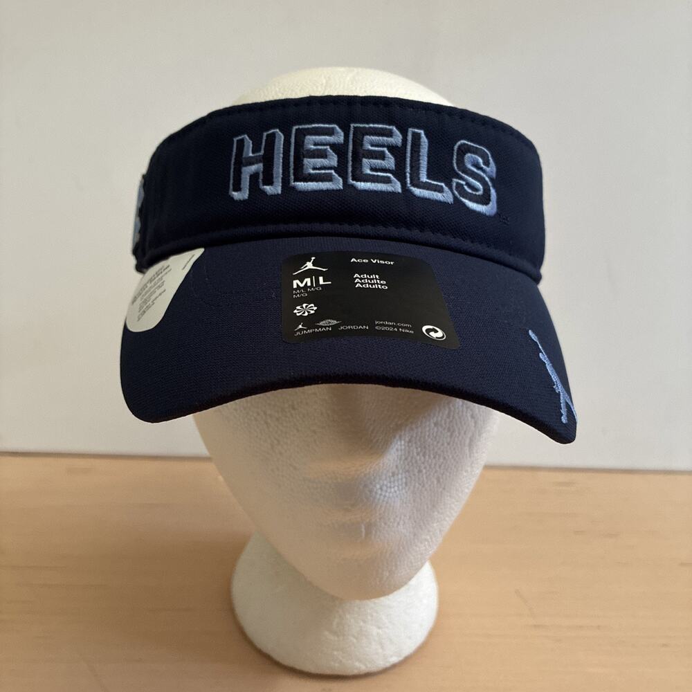 Jordan Dri-Fi UNC North Carolina Tarheels Adjustable Ace Visor Size M-L